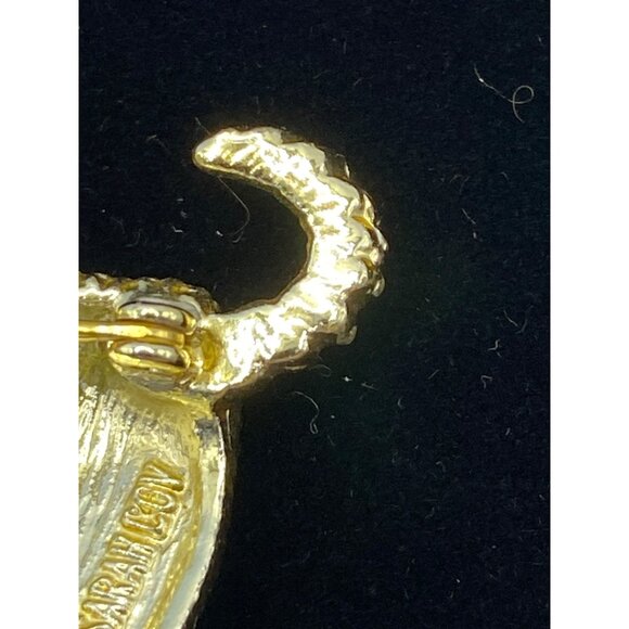 Vintage Sarah Coventry Gold-Tone Dog Brooch With Rope Detailing J0260 - Picture 9 of 12